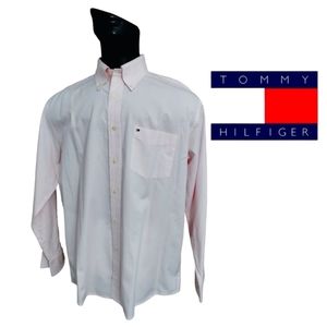Tommy Hilfiger Men's Large Long Sleeve Button Down Shirt